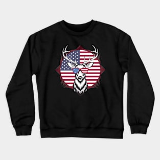 American Deer Crewneck Sweatshirt